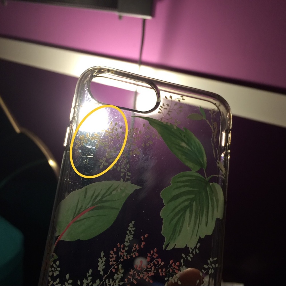 kate spade green leaves cover iPhone 6+, 7+, 8+ - Picture 5 of 8
